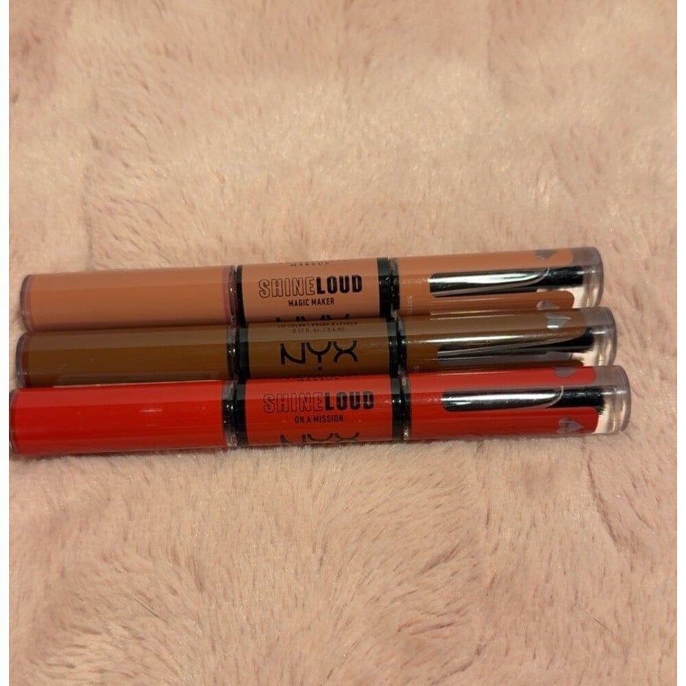 NYX Shine Loud Lip Color | Set of 3 | Brand New